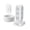40W Total - White-10 FT, variant on Tower Surge Protector Power Strip Flat Plug 10ft Extension Cord With Multiple Outlets 12 Ac & 8 Usb Ports 24w Outlet Extender Overload Protection For Home Office Room