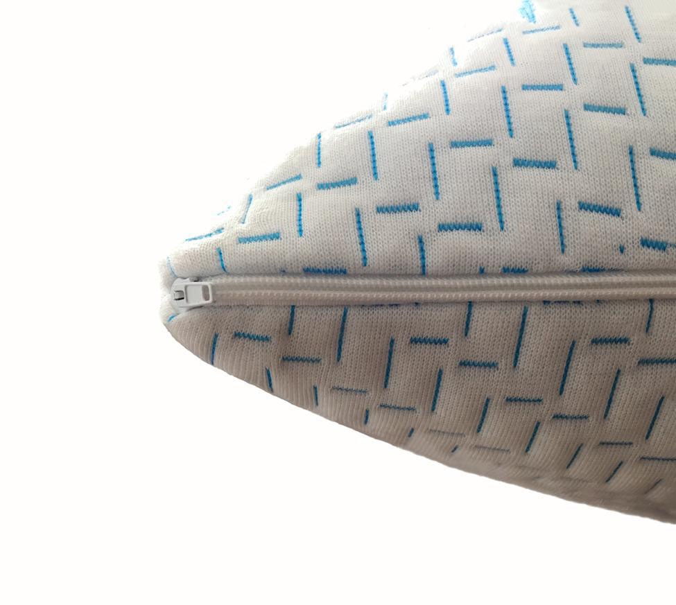 Cool Bamboo Pillow Queen Size (20"x30") for Sleeping, Soft Shredded Adjustable Memory Foam Washable Zippered Breathable Cover, Relieves Neck Pain Asthma for Back