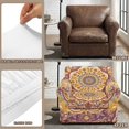 thumbnail image 5 of FKELYI Bohemian Flower Print Stretch Armchair Slipcover 2 Pcs Couch Covers Anti-Dust Furniture Protector Washable Spandex Sofa Cover with Individual Cushion Cover, 5 of 7