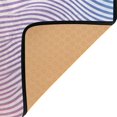 thumbnail image 3 of Yayeee Area Rugs for Living Room 5.2'x4' Non Slip Washable Bedroom Floor Carpet, Pink Wavy Striped, 3 of 5