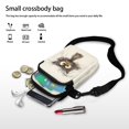 thumbnail image 7 of HELLHERO Polyester Crossbody Bags with Zipper Closed Cross Body Purse for Outdoor Holiday Travel(Cat Pattern), 7 of 7