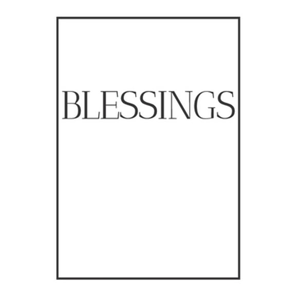 Blessings: A decorative book for coffee tables, end tables, bookshelves and interior design styling (Paperback) by Contemporary Interior Design