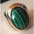 thumbnail image 4 of Malachite Mans Ring, Natural Green Malachite, Spiritual, Silver Jewelry, 925 Silver Ring, Birthday Gift, Heavy Mens Ring, Arabic Design, Ottoman Style Ring, Christmas, Turkey Mens Signet Ring, 4 of 6