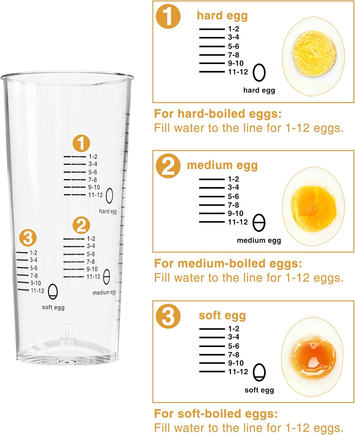 Evoloop Rapid Egg Cooker with Electric Tea Kettle - 12 Eggs Capacity & 1L Boiling for Fast Breakfast