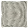 thumbnail image 4 of SAFAVIEH Haven Knit Geometric Pillow, 20" x 20", Light Grey/Natural, 4 of 4