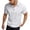 White, variant on IWRICH Men's Button up Texture Polo Shirts Short Sleeve Jacquard Tees Solid Color Casual Trendy Tops White XL