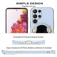 thumbnail image 7 of Compatible with Samsung Galaxy S23 Ultra Case Silicone TPU Plating, Samsung S23 Ultra Phone Case Cute Astronaut Pattern Cover with Stand for Women Girls (Blue), 7 of 7