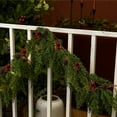 thumbnail image 6 of geerera 6 ft Christmas Cedar Garland, Pine Garland with Artificial Red Berries and Pinecones, for Home Dining Table, Mantel, Porch Winter Christmas Decoration, 6 of 9