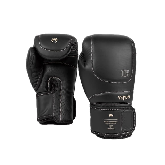 Guantes de boxeo Venum Impact Evo 16 oz negros