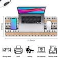 thumbnail image 5 of Long Mouse Pads for Desk,Orange and Black Christmas Pattern Desk Mats on Top Of Desks, Desk Mouse Pad Extra Large with 3mm Non-Slip Base and Stitched Edge for Gaming,Office,Work,Home 31.5x11.8in, 5 of 5