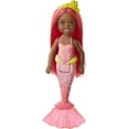 thumbnail image 2 of Barbie Dreamtopia Chelsea Mermaid Small Doll & Accessory, Coral-Colored Hair & Tail (6.5-inch), 2 of 5