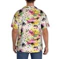 thumbnail image 3 of Naloa Retro Musical Men's Loose Fit Cuban Collar Short-Sleeve Shirt, Hawaiian Shirts, Mens Shirts Casual for Everyday Wear Outings-4X-Large, 3 of 5