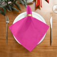 thumbnail image 5 of Iauyy Satin Napkins Set of 6- Magenta Pattern DIY Printing Decoration Cloth Napkin- Easy Care for Home/Party, 5 of 8