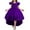 Purple, variant on TAIAOJING Toddler Children Flower Girl Lace Wedding Party Formal Long Gown Dress Trendy 4-5Y