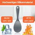 thumbnail image 3 of Ruiboury 2x Gray High Temperature Resistant Rice Cooker Serving Spoon No More Burns Silicone Rice Paddle, 3 of 6