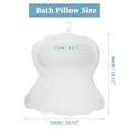 thumbnail image 7 of Unique Bargains Bath Pillows for Tub Bath Tub Pillows for Head and Neck with Soft Air Mesh Fabric White, 7 of 7