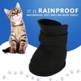 thumbnail image 3 of (S) Paquete de 4 botas de silicona para cachorros (Negro), Zapatos impermeables para mascotas, Zapatos antideslizantes para la lluvia para perros, Protectores de patas para mascotas, 3 of 5