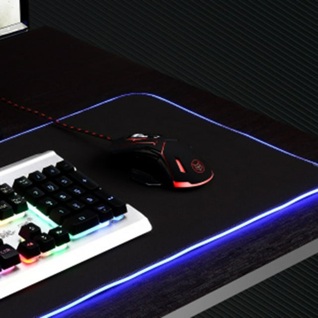 VONKY Colorful Light Mouse Pad Computer Laptop PC Non-slip Rubber Mice Mat Gaming Playing Accessories