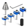 thumbnail image 1 of 4pcs Router Bits 1/4 Shank with 6 Bearings Set, 1 of 5