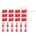 thumbnail image 2 of 30pcs Mini Traffic Cones Mini Fences and Buckets Traffic Road Toy Playset Traffic Model Toys, 2 of 3