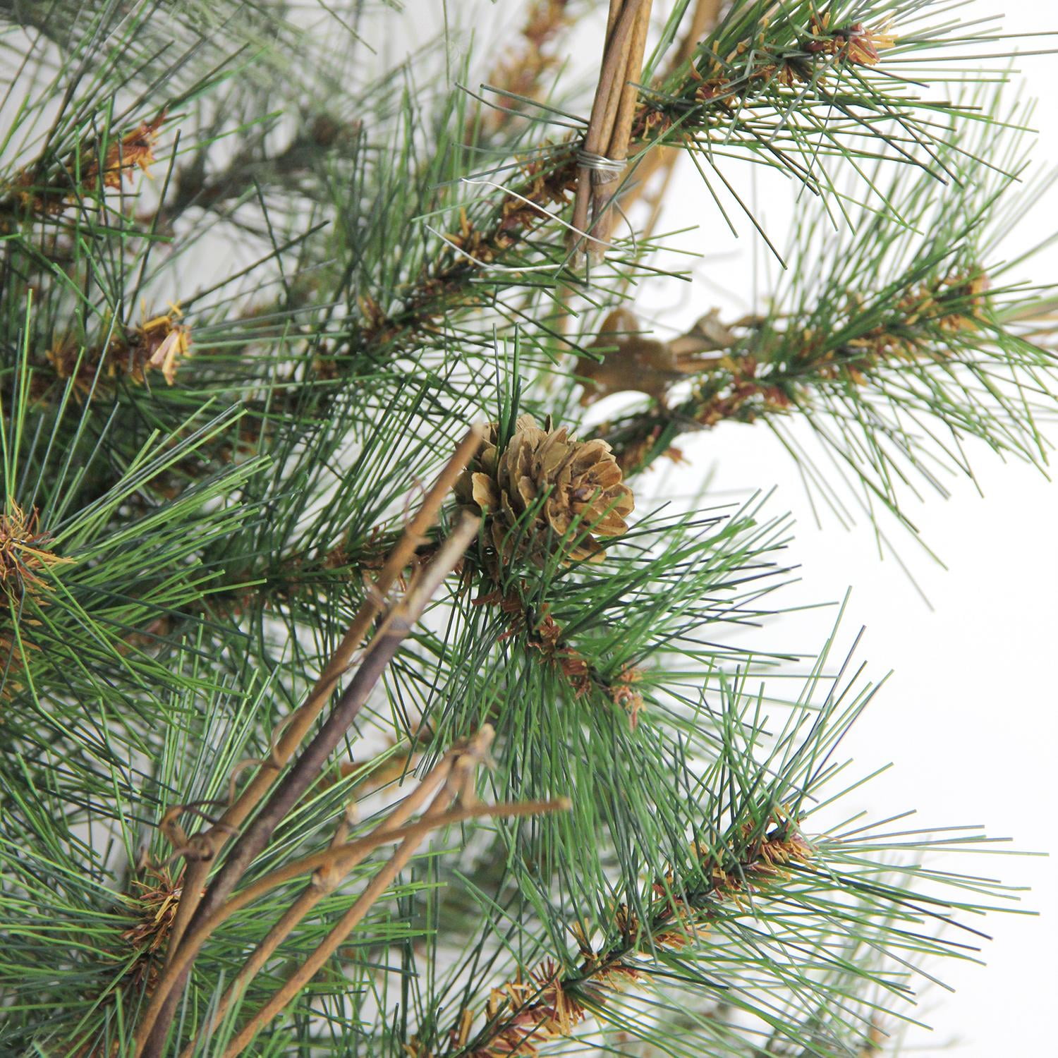2' x 18" Country Mixed Pine Artificial Christmas Wall or Door Tree - Unlit