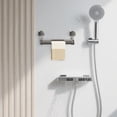 thumbnail image 5 of Suction Cup Towel Bar for Bathroom Wall,30Cm Towel Racks for Bathroom,Stainless Steel Bath Towel Holder for Shower(Matte Black) Harlik, 5 of 5