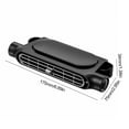 thumbnail image 2 of Ventilador para reposacabezas Interior trasero de coche, ventilador de refrigeración de aire alimentado por USB, negro, 2 of 9