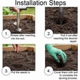 thumbnail image 4 of Stainless Steel T-Handle Bulb Planter Hollow Cone Hand Dibber for Seedling Planting (L), 4 of 6