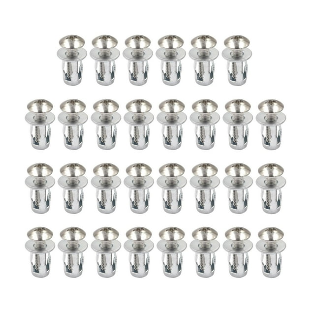 30 Pieces Petal Rivets Nut Expansion Bolt Drywall Hardware Tool Short Long Screw M4x20