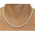 thumbnail image 3 of 18K Gold 6.0-6.5mm Japanese Akoya Saltwater White Cultured Pearl Necklace - AAA Quality, 18" Princess Length, 3 of 7