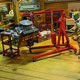 thumbnail image 1 of Coche RC 1/8 1/10, simulación, decoración de garaje, mini colgador de motor, gato de grúa eléctrico para TRX4 SCX10, rojo, 1 of 5