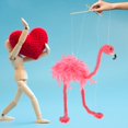 thumbnail image 3 of Marionette Puppet LUOZZY Flamingo Animal para niños, color rosa, 3 of 7