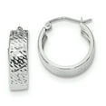 thumbnail image 1 of Boucles d'Oreilles Rondes en Or Blanc 14 Carats, 1 of 6