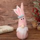 thumbnail image 1 of Adornos de Pascua, regalos de Pascua, decoración de Pascua, muñeca de Pascua, linda muñeca sin rostro con barba blanca, adorno, sombrero de conejo de Pascua., 1 of 4