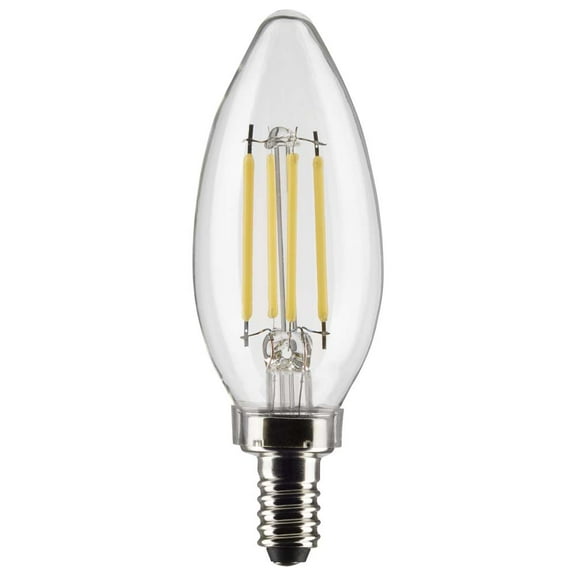 Satco 4w B11 LED 3500K Candelabra Base Dimmable - 40w equiv