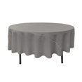 thumbnail image 1 of LA Linen TCpop90R-GrayDrkP12 Nappe en Popeline de Polyester Gris Foncé - 90 Po. Ronde, 1 of 2