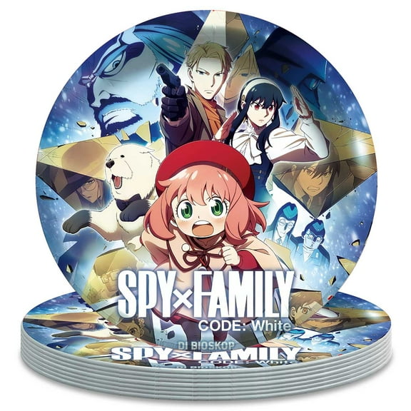 Spy family Paper Plates Birthday Decorations Party Supplies Tableware Disposable Dinnerware
