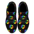 thumbnail image 2 of Unisex Fashion Rainbow Shoes, LGBT Sneakers for Men Women, Lightweight Breathable Running Walking Shoes Black Size 10.5, 2 of 7