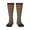 2 Black-1, variant on Mexican Leopard Serape Blanket Stripes Knee Socks, High Socks Long Stretchy Sock Women Knee High Stocking, Long Socks for Women