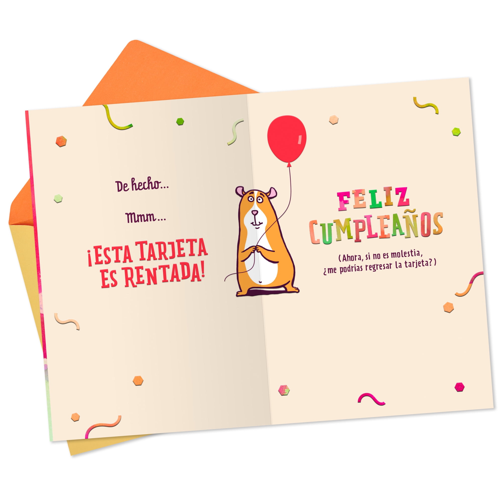 Hallmark VIDA Spanish-Language Funny Birthday Card (This Card Is Rented)