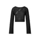 thumbnail image 1 of Blusa Hueca Femenina Txlixc Camiseta de Punto Suelta Beige, 1 of 9