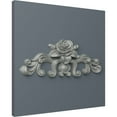 thumbnail image 5 of Ekena Millwork 13 3/4"W x 5 1/2"H x 1"P Nadia Decorative Rose Center with Scrolls Onlay, 5 of 6