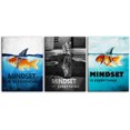 thumbnail image 5 of Mindset is Everything Canvas Painting Wall Art Motivational Posters Inspirational Success Quotes Inspiration Fish Posters Prints Artwork for Office Classroom Wall Decor Stretched Framed[36'W x 16'H], 5 of 6
