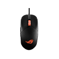 thumbnail image 2 of Asus ROG Strix Impact III Gaming Mouse, Semi-Ambidextrous, Wired, Lightweight, 12000 DPI sensor, 5 programmable buttons, Replaceable switches, Paracord cable, FPS gaming mouse, Black, 2 of 5