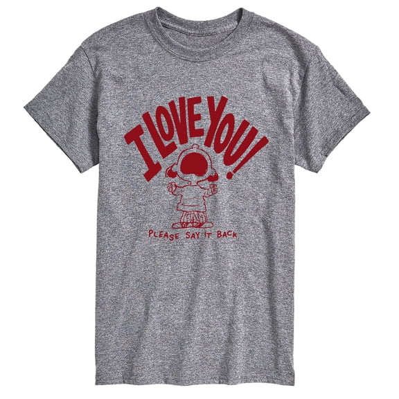 Peanuts - I Love You Please Say it Back Short Sleeve Graphic T-Shirt