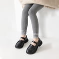 thumbnail image 5 of MIASHUI Leggings Épais et Chauds pour Filles, Collants à Rayures, Gris, 6-8 Ans, 5 of 5