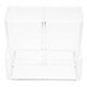 thumbnail image 3 of Transparent Acrylic Desk Organizer for Home with Enough Capacity to Store Pens Makeup Brushes and Stationery 3 Compartment, 3 of 4