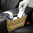 thumbnail image 7 of Car Seat Gap Filler Organizer, Leather Car Seat Storage Box, Between Seats Organizer for Phones, Keys, Sunglasses, No-Drill Car Console Side Pocket for Most Vehicles (Size/Colour as Pictured), 7 of 7