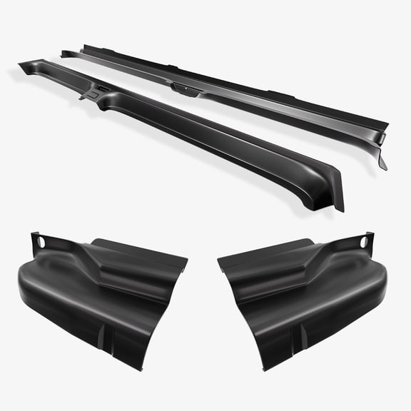Rocker Panels and Cab Corners Fit for 2009-2014 Ford F-150 4 Door Crew Cab