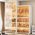 thumbnail image 2 of Plastic Storage Wardrobe Closet Dressers Baby Chest Shelves Wardrobe Cube Kid Organizer Laundry Room Vestidor Office Furniture My Lux Decor Round, 2 of 28